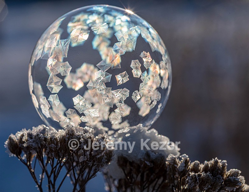 Frozen Soap Bubbles