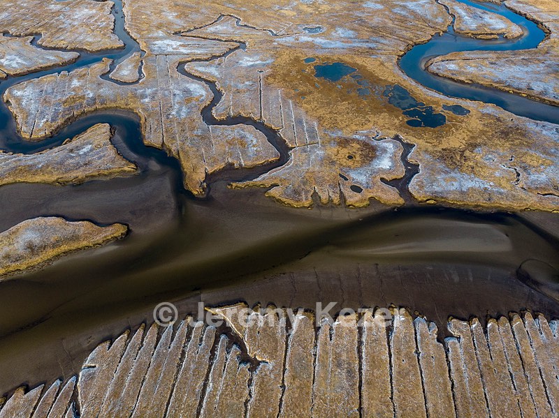 Salisbury Marshes in winter, Salisbury, Massachusetts