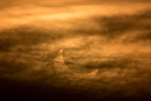 Partial solar eclipse, Amesbury, MA