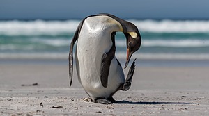 King Penguin, Saunders Island, The Falklands